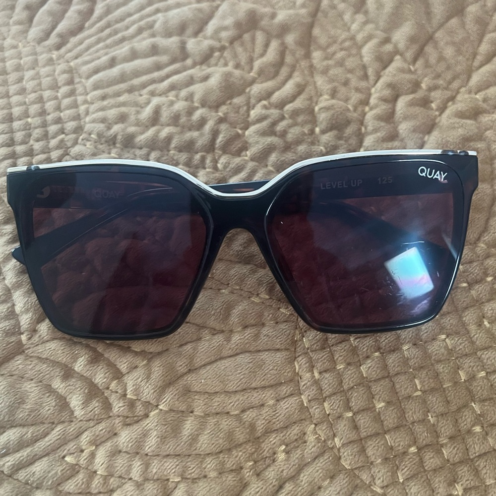 Quay Australia Black Square Sunglasses